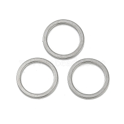 304 Stainless Steel Linking Ring, Nickel Free, Round Ring, Stainless Steel Color, 10x0.8mm(STAS-S079-13-B02-P-NF)