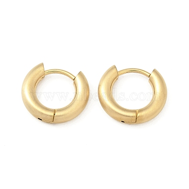 aretes tipo argolla de acero inoxidable esmerilado 304 para mujer(EJEW-C096-32E-G)-2