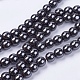 Non-magnetic Synthetic Hematite Bead Strands(X-G-R193-19-8mm)-1