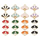 48Pcs 4 Colors 2 Style Chinese Style Alloy Enamel Pendants(ENAM-LS0001-40)-1