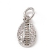 Brass Micro Pave Clear Cubic Zirconia Egg Charms(ZIRC-F132-52P)-1
