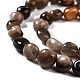 Brins de perles de sunstone noirs naturels(G-G018-03A)-3
