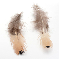 Chicken Feather Costume Accessories, Sandy Brown, 100~110x30~40mm(X-FIND-R038-10)