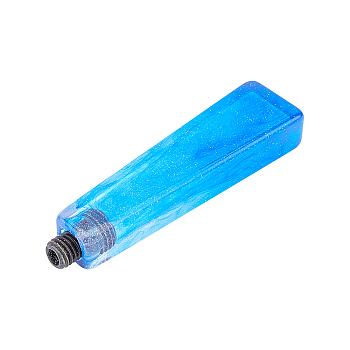 Acrylic Handle, Wax Sealing Stamp Melting Brass Spoon Accessories, Blue, 79.5x21x13mm, Pin: 7.5mm