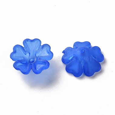 Transparent Frosted Acrylic Bead Caps(MACR-S371-04A-751)-2