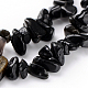 Natural Obsidian Bead Strands(F079)-1
