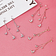 3 Pairs 3 Colors Crystal Rhinestone Butterfly Dangle Stud Earrings(EJEW-AN0003-04)-5