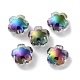 UV Plating Rainbow Iridescent Acrylic Beads(OACR-H112-20C)-1