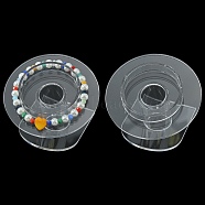 Organic Glass Bracelets/Bangles Display, Clear, 70x80x75mm(BDIS-N002-01)