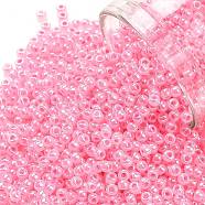 TOHO Round Seed Beads, Japanese Seed Beads, (909) Ceylon Cotton Candy, 11/0, 2.2mm, Hole: 0.8mm, about 50000pcs/pound(SEED-TR11-0909)