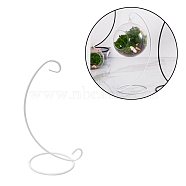 Iron Display Stand, Plant Hanger, Ornaments Display Holder, for Hanging Globe Witch Ball Art Craft, Home Party Decorations Hook, White, 34x15.5x12.5cm(IFIN-H062-C-01)