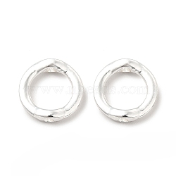 Long-Lasting Plated Alloy Beads, Cadmium Free & Nickel Free & Lead Free, Round, Silver, 13x3.5mm, Hole: 1.6mm, Inner Diameter: 8.5mm(FIND-C020-14S)