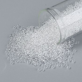TOHO Round Seed Beads, Japanese Seed Beads, (1) Crystal Clear, 11/0, 2.2mm, Hole: 0.8mm, about 5555pcs/50g