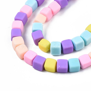 Handmade Polymer Clay Beads Strands(CLAY-N008-060-04)-3