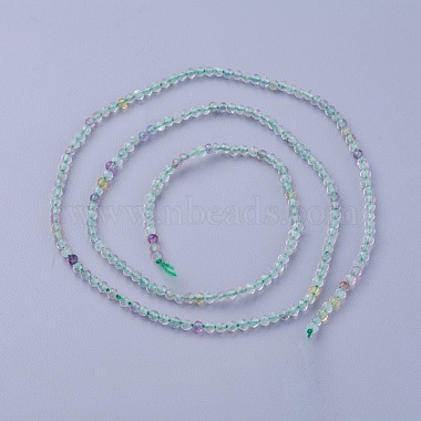 Natural Fluorite Beads Strands(G-F619-01-3mm)-2