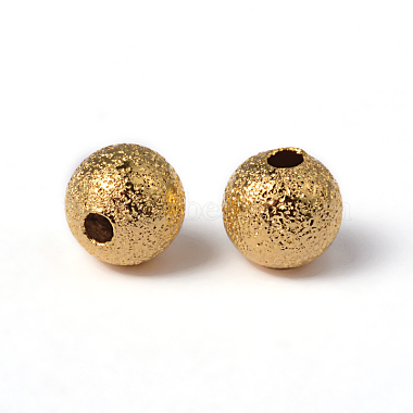 Brass Textured Beads(EC248-G)-2