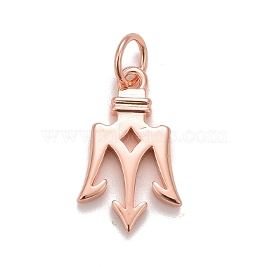 Real Rose Gold Plated Arrow Brass Pendants