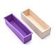 Ensembles de moules à savon rectangulaires en bois de pin(DIY-F057-04B)-1