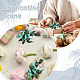 16Pcs Flower Polyester Ornament(DIY-HY0003-34C)-5