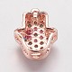 Brass Cubic Zirconia Beads(KK-P134-06)-3