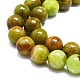 brins de perles d'opale vertes naturelles(G-K245-A17-A05)-3