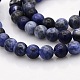 Natural Sodalite Round Beads Strands(G-N0120-19-6mm)-1