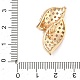Leaf Brass Micro Pave Cubic Zirconia Enhancer Shortener Bails(KK-F934-07D-G)-3