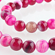 agates à rayures naturelles / brins de perles rondes en agate cerclée(G-E233-05)-1