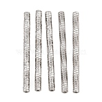 304 Stainless Steel Tube Beads, Stainless Steel Color, 26x2mm, Hole: 0.5~1mm(SA-CBA098D-08G-P)
