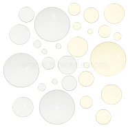 Elite 2 Sets 2 Colors Acrylic Self Adhesive Mirror Wall Stickers, Mirror Tiles, Flat Round, Mixed Color, 22~149mm, 32pcs/set, 1 set/color(DIY-PH0009-49)