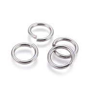 304 Stainless Steel Open Jump Rings, Stainless Steel Color, 10 Gauge, 18x2.5mm, Inner Diameter: 13mm, 120pcs/bag(STAS-P212-25P-05)