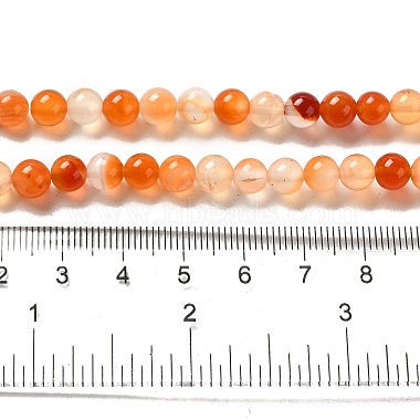 Natural Agate Beads Strands(G-F417-01-6mm)-2