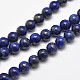 Chapelets de perles rondes en lapis-lazuli naturel(X-G-E262-01-10mm)-1