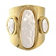 304 anillos abiertos de acero inoxidable para mujer(RJEW-M023-02G)-2