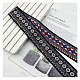 Ethnic Style Embroidery Rhombus Polyester Ribbons(PW-WG83240-15)-1