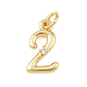 messing micro pave klar zirkonia charme(KK-P339-27G-02)-1