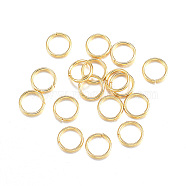 304 Stainless Steel Open Jump Rings, Golden, 24 Gauge, 4x0.5mm(X1-STAS-F084-29G)