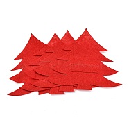 Christmas Themed Felt Tableware Holders, for Fork Spoon Knife Storage Party Table Dinner Decoration Supplies, Christmas Tree, Red, 162x178x0.5mm, 2pcs/set(AJEW-A003-01B)