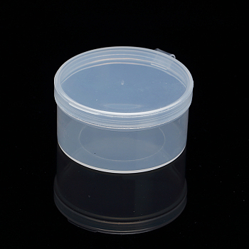 Plastic Bead Containers, Column, Clear, 5.2x2.8cm, Capacity: 35ml(1.18 fl. oz)