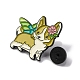 Broches en alliage de zinc en forme de chien corgi mignon et créatif(JEWB-U001-01C)-3