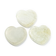 Natural Xiuyan Jade Heart Love Stone, Pocket Palm Stone for Reiki Balancing, 48~50x50~51x9.5mm(G-J391-07D)