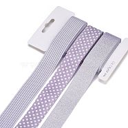 9 Yards 3 Styles Polyester Ribbon, for DIY Handmade Craft, Hair Bowknots and Gift Decoration, Lilac Color Palette, Lilac, 1~1-1/8 inch(25~28mm), about 3 yards/style(SRIB-A014-I02)