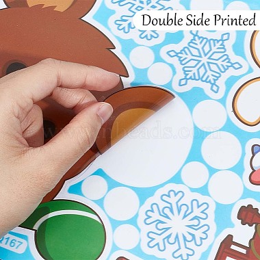 9 Sheets 9 Styles Christmas Themed PVC Static Stickers(STIC-WH0004-07)-6