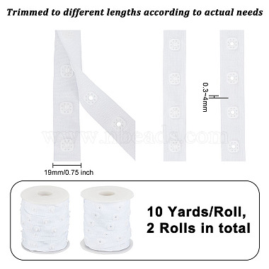 Olycraft 10 yardas de cinta de plástico con botones a presión(DIY-OC0011-26B)-2