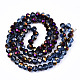 Electroplate Transparent Glass Beads Strands(X-EGLA-A034-T6mm-F24)-2