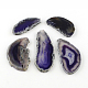 Dyed Mixed Shape Natural Agate Gemstone Big Pendants(G-R300-10)-1