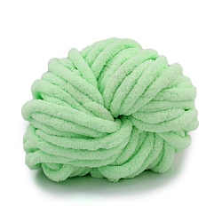 Polyacrylonitrile Fiber Yarn, Chunky Chenille Yarn, for DIY Arm Hand Knitting Blanket Hat Scarf, Aquamarine, 18mm, about 24m/roll(YCOR-I001-01F)