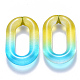 Двухцветные прозрачные акриловые кольца(OACR-S036-006B-N02)-1