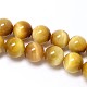 Natural Gold Tiger Eye Beads Strands(G-C076-4mm-1AA)-1