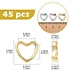 45Pcs 3 Colors CCB Plastic Beads Frames(FIND-YW0005-27)-2
